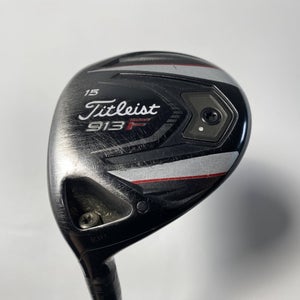 Titleist 913 F 3 Fairway Wood 15* Aldila RIP Phenom 70g Stiff LH Midsize Grip