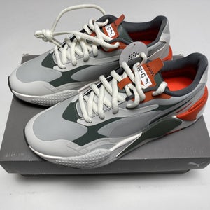 Puma RS-G Golf Shoes Gray Thyme Pureed Pumpkin White Men's SZ 9 (193826 03)