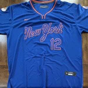 New York Mets Francisco Lindor #12 Spring Training Jersey Adult XL