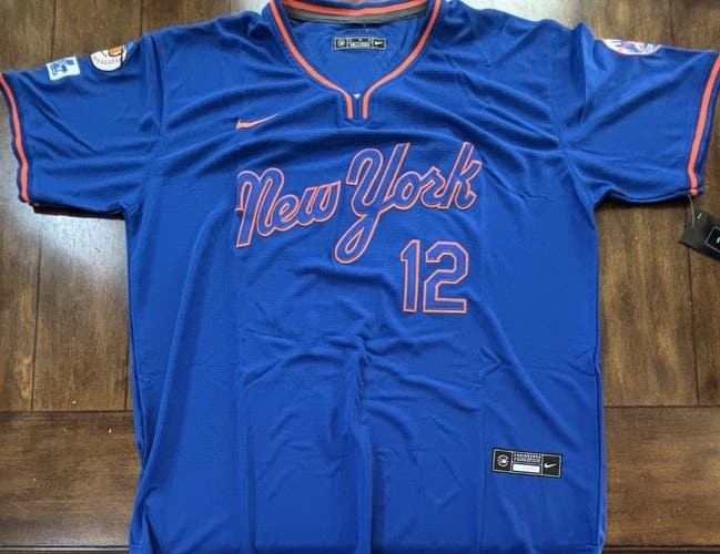 New York Mets Francisco Lindor #12 Spring Training Jersey Adult XL
