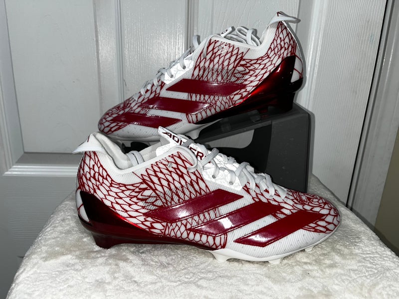 Men's  Size M 10.5 (W 11.5) Adidas Low Top Adizero Electric Molded Cleats (New)