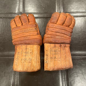 Vintage  (Used) Hockey Gloves “Peck Auer” Collector’s Item