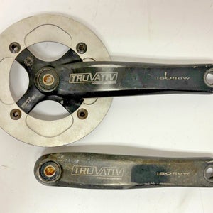 Truvativ ISOflow 175mm Black Aluminum Power Spline Crankset 33t +Bash Guard