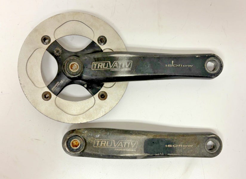 Truvativ ISOflow 175mm Black Aluminum Power Spline Crankset 33t +Bash Guard