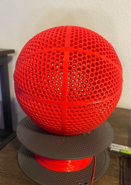 Red Airless basketball