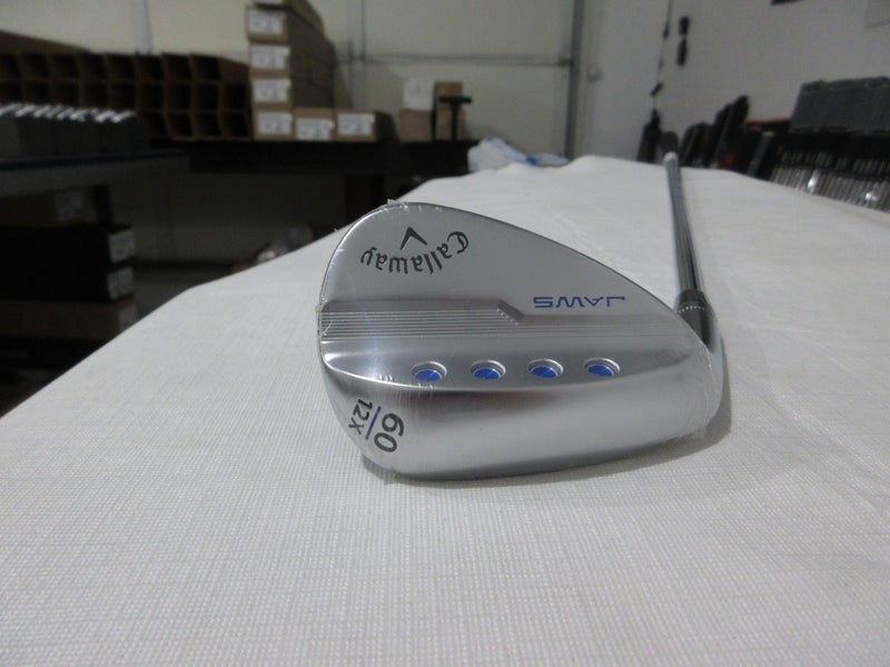 Left-Handed Callaway Jaws MD5 Chrome Lob Wedge LW - 60.12 - Stiff Steel - NEW