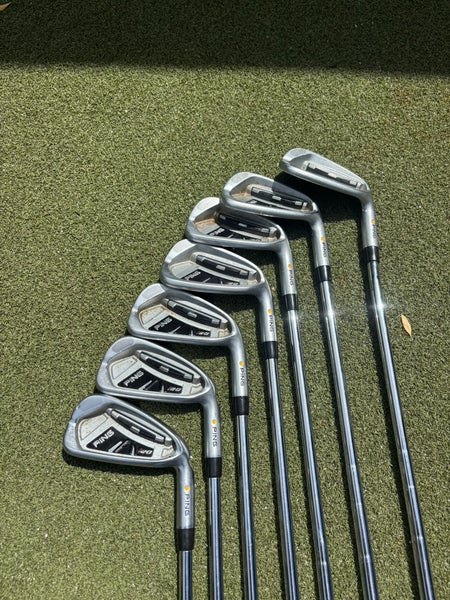 Men's 2012 Ping I20 Right Handed Iron Set Regular Flex Steel Shaft 6 Pieces (Used)
