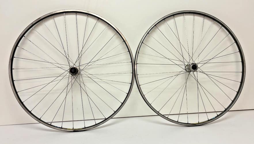 Wolber GTX 32-Spoke Gray Aluminum 700C Wheelset Shimano RX100 Hubs Fast Shipping