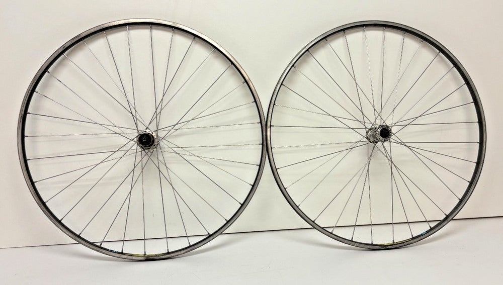 Wolber GTX 32-Spoke Gray Aluminum 700C Wheelset Shimano RX100 Hubs Fast Shipping