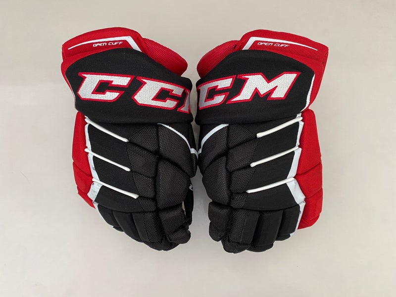 Senior CCM Jetspeed FT390 Hockey Gloves Black/Red 14”