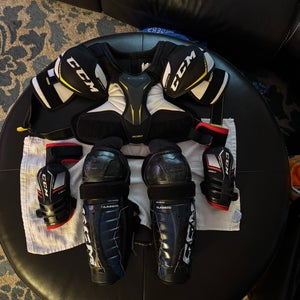 Hockey Shoulder Pads, Elbow Pads, Shinguards