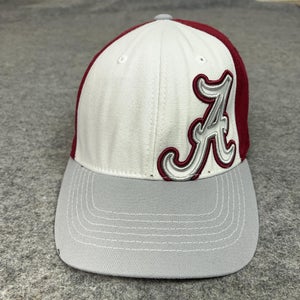 Alabama Crimson Tide Hat Cap Flex One Size Red White Gray NCAA Football Mens
