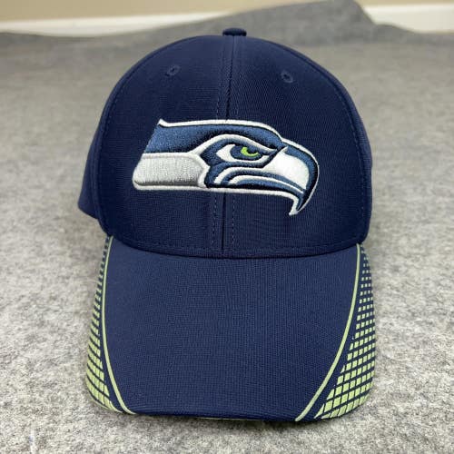 Seattle Seahawks Hat Cap Strap Back One Size Blue NFL Football Mens Sports Logo