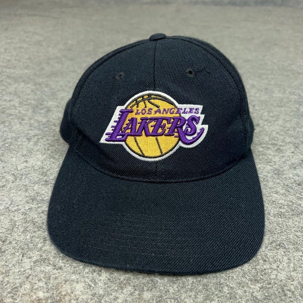 Vintage Los Angeles Lakers Hat Cap Strap Back NBA Basketball Mens 90s Sports