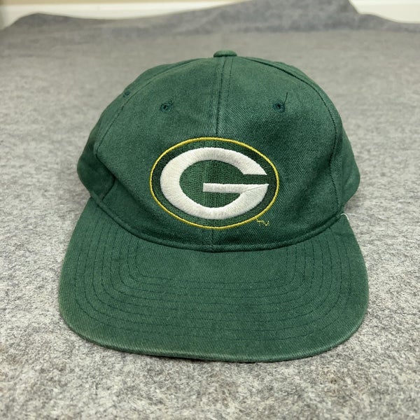 Vintage Green Bay Packers Hat Cap Strap Back Green NFL Football Mens 90s