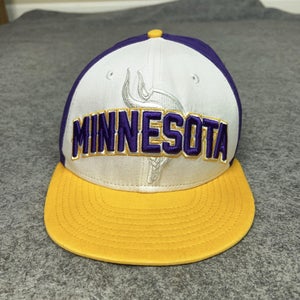 Minnesota Vikings Hat Cap Snap Back Purple Yellow NFL Football New Era Mens Logo