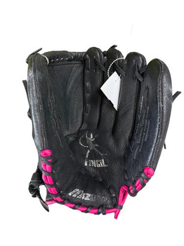 Used Mizuno FINCH RH Throw Fastpitch Gloves Black 11 1/2" 11833-S000165269