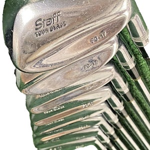 Wilson Staff Tour Blade FG-17 Iron Set 2-9 Irons RH Stiff Steel 5i/38 Nice Grips