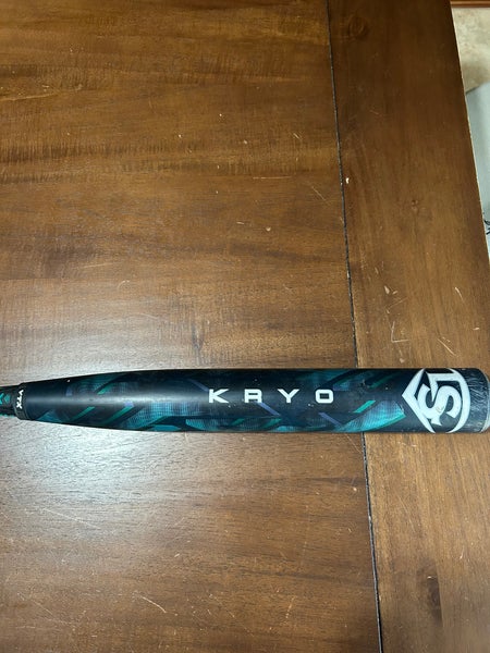 Used Louisville Slugger Kryo fast pitch softball bat