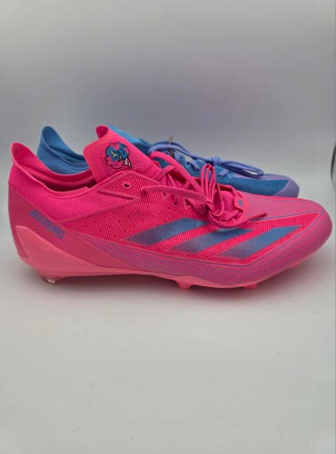 Adidas Adizero Electric 'Snack Attack-Cotton Candy' Pink Blue Football Cleats Mens Size 18