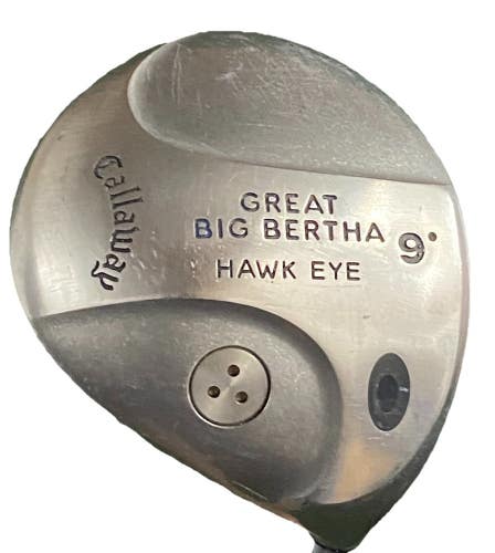 Callaway Great Big Bertha Hawk Eye Driver 9* RH Regular Graphite 44.5" New Grip