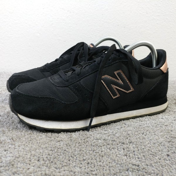 New Balance 311 Womens Size 9.5 Running Shoes Low Top Black Rose Gold WL311AAN