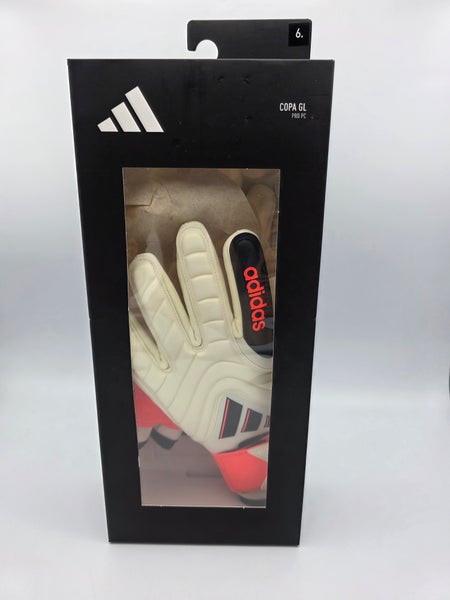 Adidas Copa Pro Soccer Goalkeeper Gloves Men Size 6 IQ4008 Ivory Orange