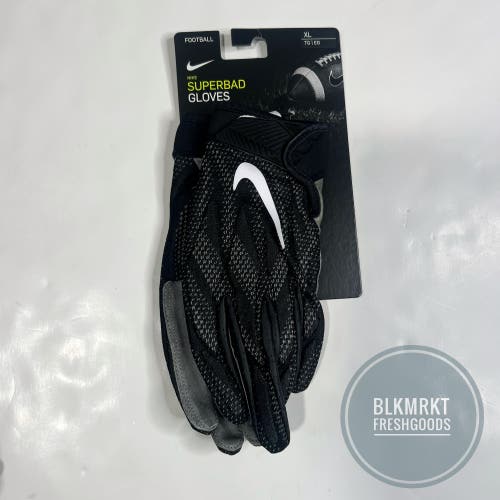 Nike Superbad 4.5 FG NFL Gloves Black/Gray XL