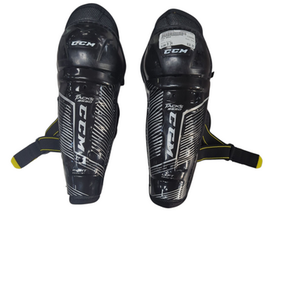 Used CCM 9550 Youth Shin Guards Black 9" 11833-S000165213