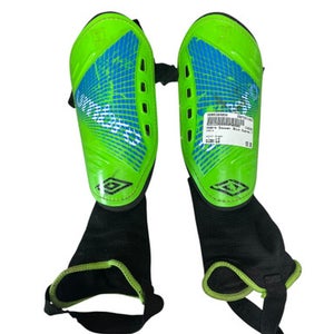 Used Umbro Soccer Shin Guards Youth Green LG 11833-S000164854