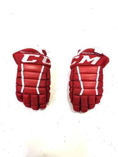 Used CCM HG4PC Senior Gloves Red 13" 11860-S000295655