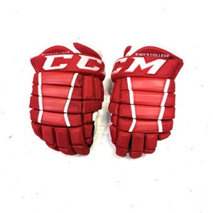 Used CCM HG4PC Senior Gloves Red 13" 11860-S000295656