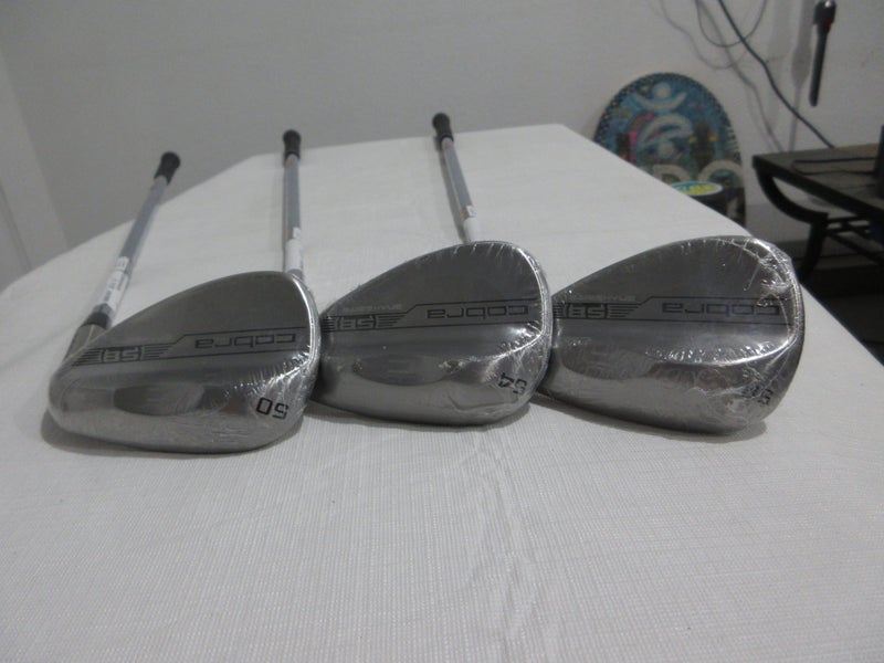 Cobra King Snakebite Raw Wedge Set - 50.08 - 54.10 - 58.08 - Stiff Steel - NEW