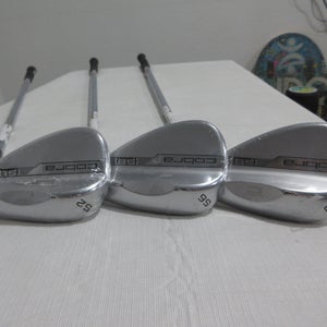 Cobra King Snakebite Chrome Wedge Set - 52.12 - 56.12 - 60.11- Stiff Steel - NEW