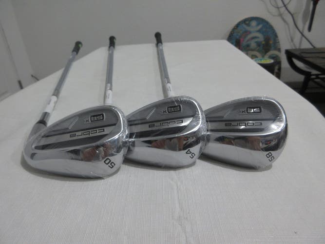 Cobra King Snakebite-X Wedge Set - 50* - 54* - 58* - Stiff Flex Steel - NEW