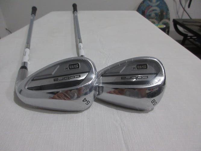 Cobra King Snakebite-X Wedge Set - 54* - 58* - KBS Max 80 Stiff Flex Steel - NEW