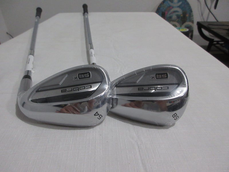 Cobra King Snakebite-X Wedge Set - 54* - 58* - KBS Max 80 Stiff Flex Steel - NEW