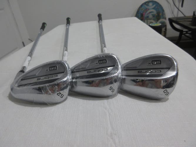 Cobra King Snakebite-X Wedge Set - 52* - 56* - 60* - Stiff Flex Steel - NEW