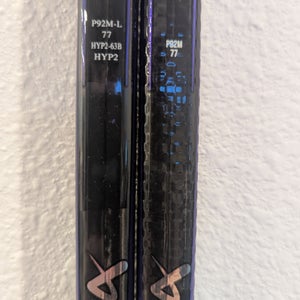 Bauer VAPOR HYPERLITE 2 Hockey Stick LEFT P92M CURVE 77 flex Senior D1 Pro Stock -  2 Pack