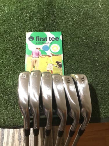 Fourteen LE-10 Forged Irons Set (5-PW) Stiff Mitsubishi OTi 95 Graphite Shafts