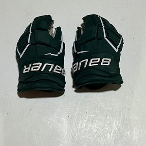 Michigan State Bauer Supreme Ultrasonic Gloves 15" Pro Stock (Used)