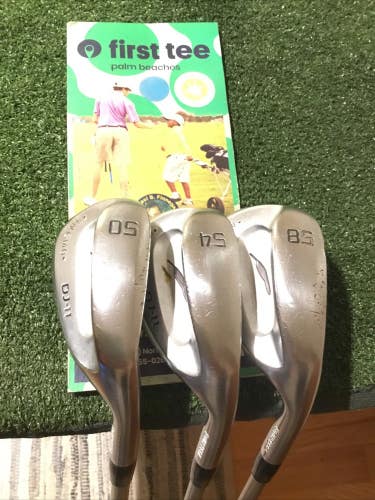 Fourteen DJ-11 Wedge Set (50* GW, 54* SW, 58* LW) Stiff OTi 95 Graphite Shafts