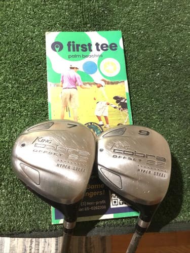 King Cobra SZ Offset Woods Set (7W & 9W)Seniors Lite 50g Aldila HM Tour Graphite