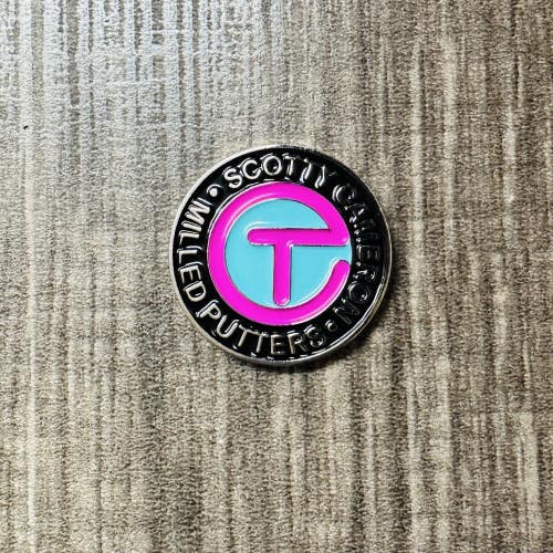 Scotty Cameron Circle T Ball Marker Blue/Pink 1"