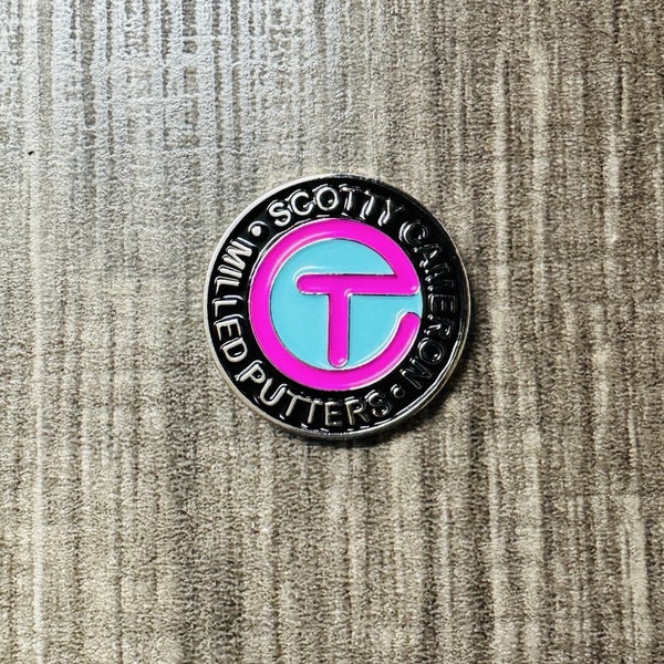 Scotty Cameron Circle T Ball Marker Blue/Pink 1"