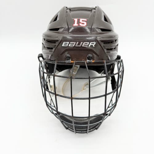 Bauer Reakt 150 Hockey Helmet-Medium W/ Cage-Brown