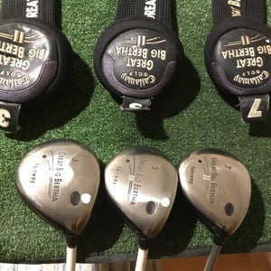 Callaway Great Big Bertha II Fairway Woods Set (3W, 5W, 7W) Regular 60 Graphite
