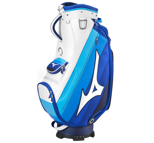 NEW 2025 Mizuno 6-Way Royal Blue/White Tour Staff Mid Golf Bag
