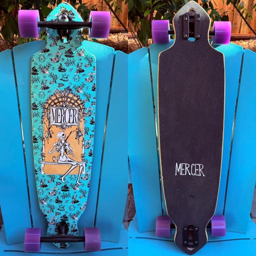 Mercer Skateboards Toile 36" Drop Through Complete Longboard Skateboard Seismic Wheels