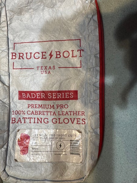 Bruce Bolt Bader Pink Small Batting Gloves (Used)